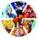 Painel Redondo 1,5m - Dragon Ball