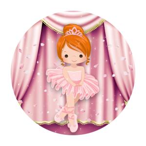 Capa Painel Redondo 1,5m - Bailarina Tecido Helanca Premium 1,5m x 1,5m   Elástico 