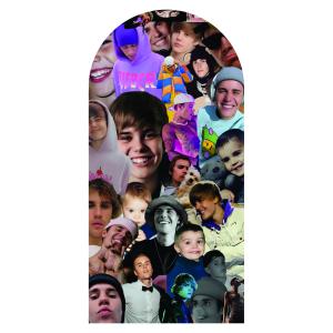 Capa Painel Romano - Veste Fácil - Justin Bieber Tecido Helanca Premium 2m x 1m   Veste Fácil 