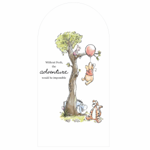 Capa Painel Romano - Veste Fácil - Ursinho Pooh Tecido Helanca Premium 2m x 1m   Veste Fácil 