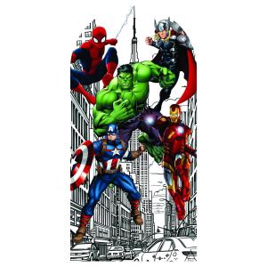 Capa Painel Romano - Veste Fácil - Vingadores Tecido Helanca Premium 2m x 1m   Veste Fácil 