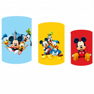 Capas para Trio Cilindros - Mickey Tecido Helanca Premium    Elástico 
