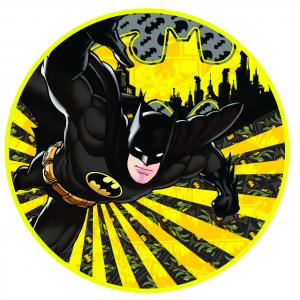 Capa para Painel Redondo 1,5m - Batman Tecido Helanca Premium 1,5mx1,5m   Elástico 