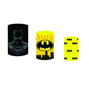 Capas para Trio Cilindros - Batman Tecido Helanca Premium    Veste Fácil 